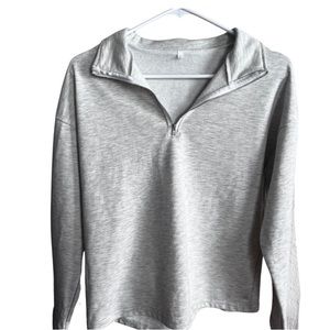 Small Cropped Quarter Zip Pullover